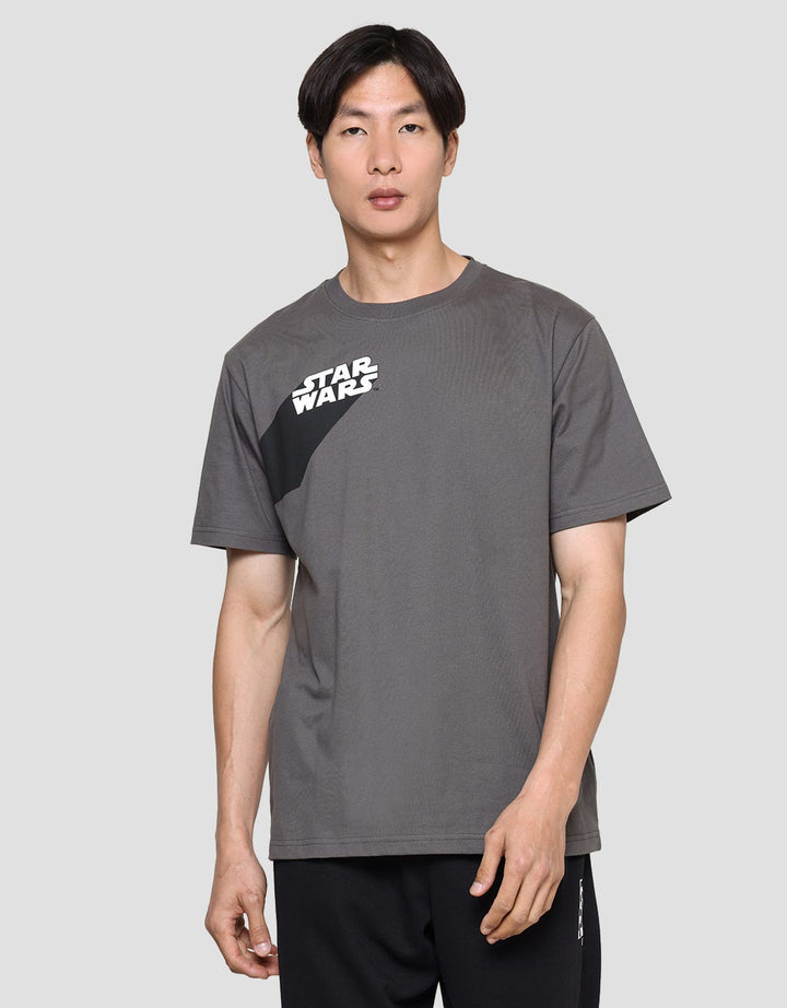 Star Wars Front Rubber Print Diagonally Men's T-Shirt