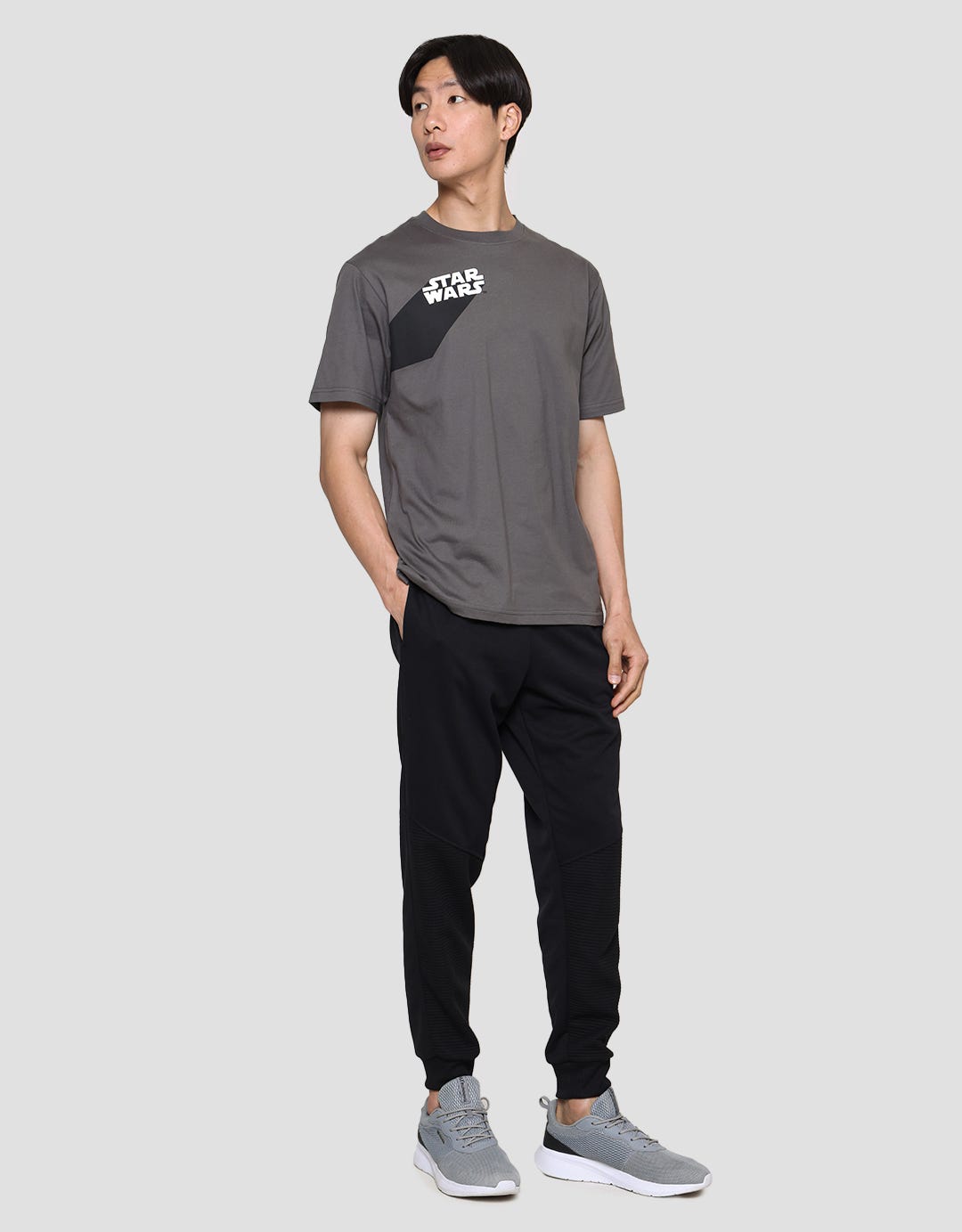Star Wars Front Rubber Print Diagonally Men's T-Shirt