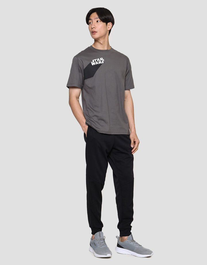 Star Wars Front Rubber Print Diagonally Men's T-Shirt