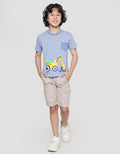 Little M Dino Vehi Boys T-Shirt