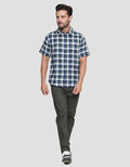 Anyday Regular Medium Checks Men's Short Sleeve Shirt