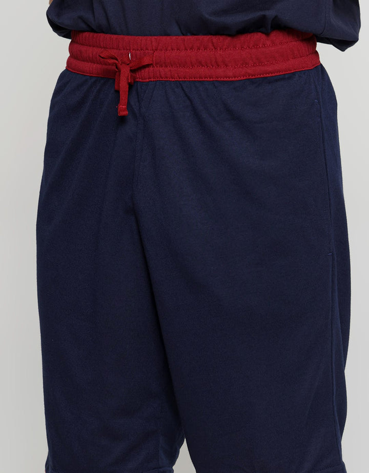 Anyday Short Pants Knit With Contrast Waistband