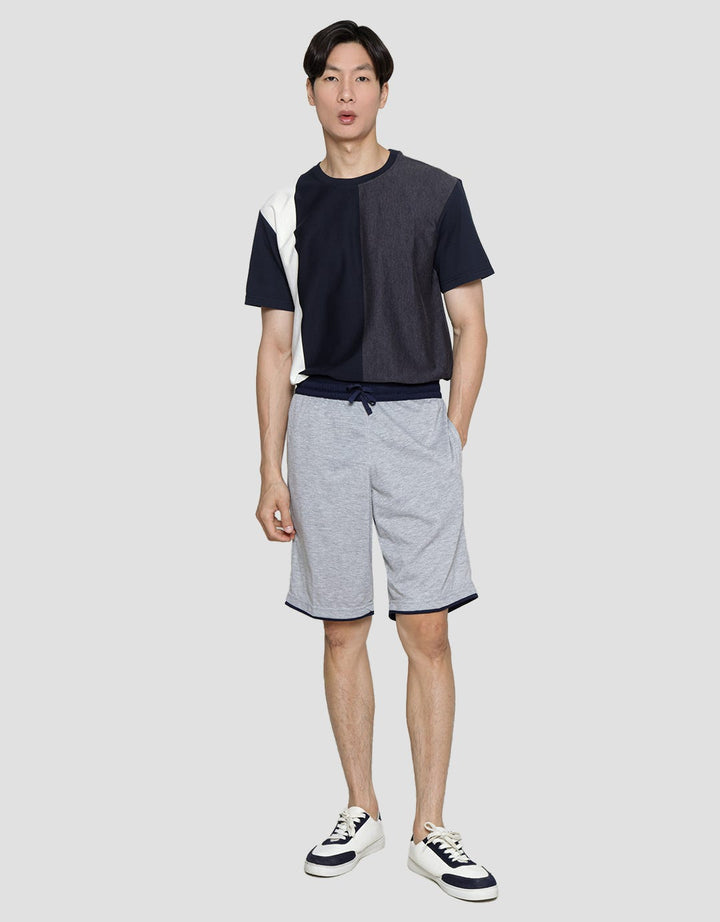 Anyday Short Pants Knit With Contrast Waistband