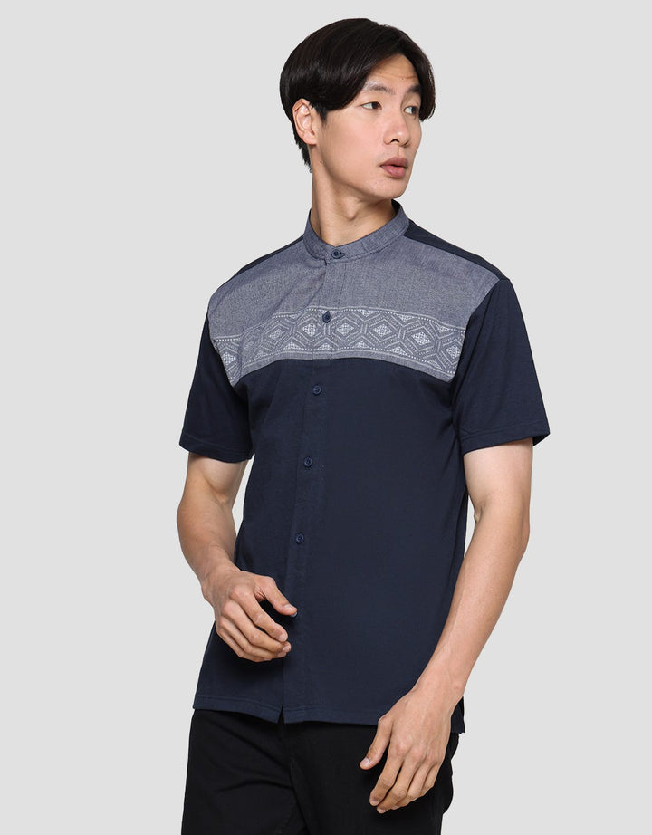 T Zone Koko Muslim Short Sleeve Men's Cut And Sewn Printing