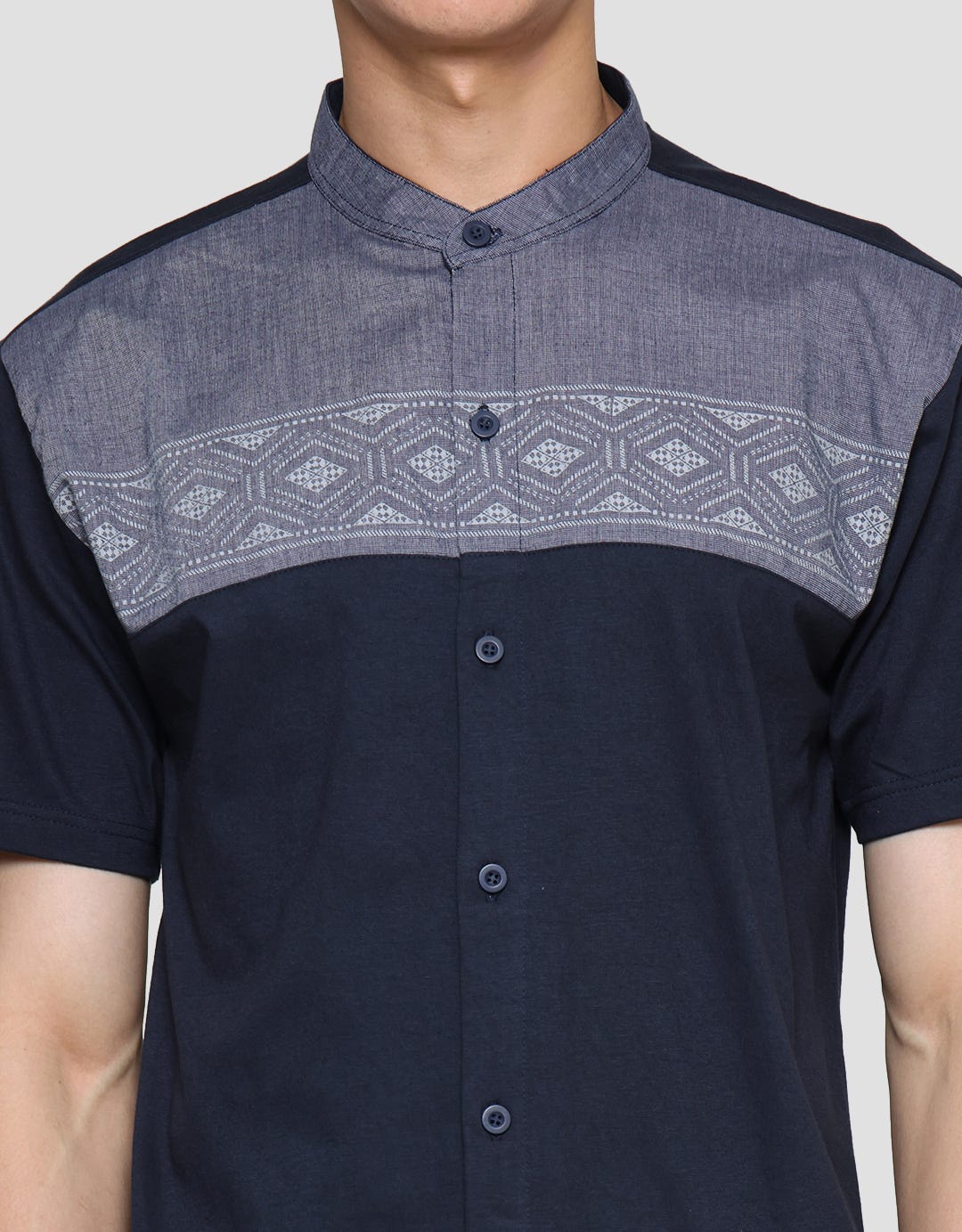 T Zone Koko Muslim Short Sleeve Men's Cut And Sewn Printing