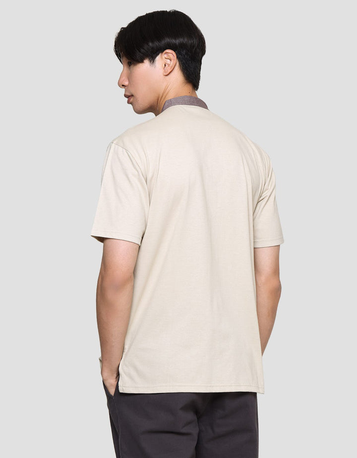 T Zone Koko Muslim Short Sleeve Men's Cut And Sewn Printing