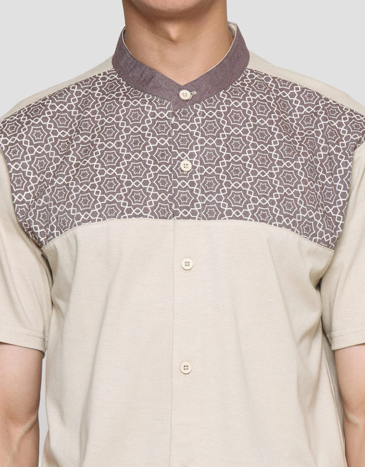 T Zone Koko Muslim Short Sleeve Men's Cut And Sewn Printing
