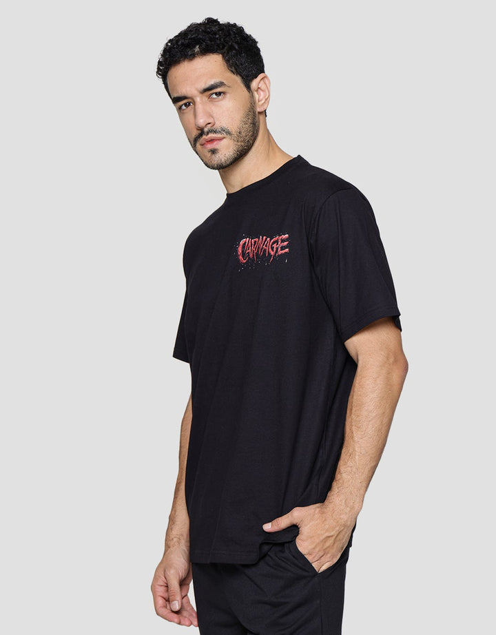 Marvel Men's Short Sleeve T-Shirt Red Carnage Text And Full Carnage