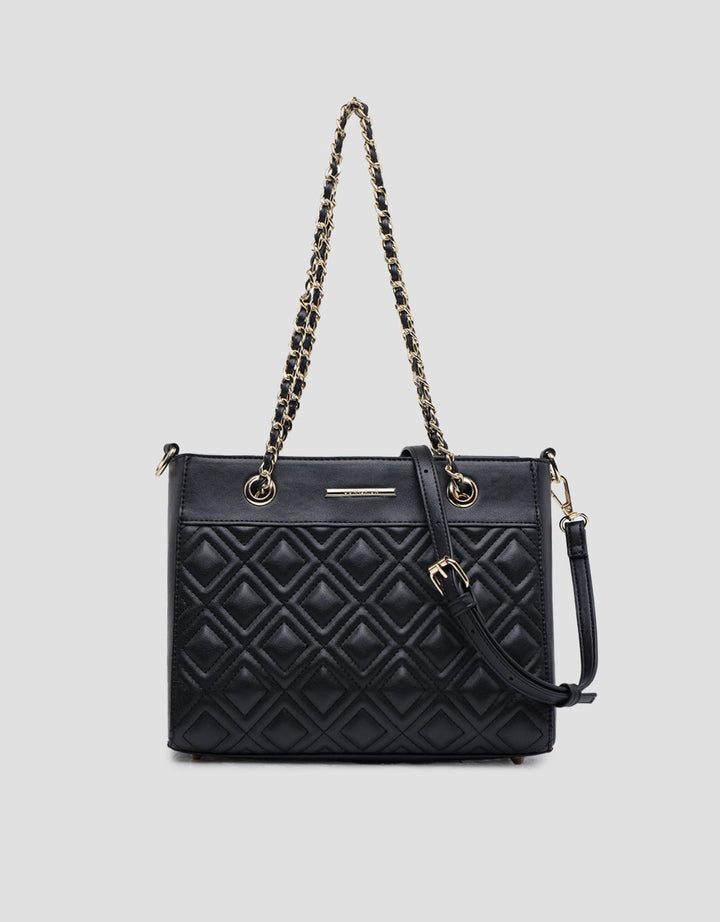 Connexion Shoulder Bag Quilted With Chain Palace Wanita