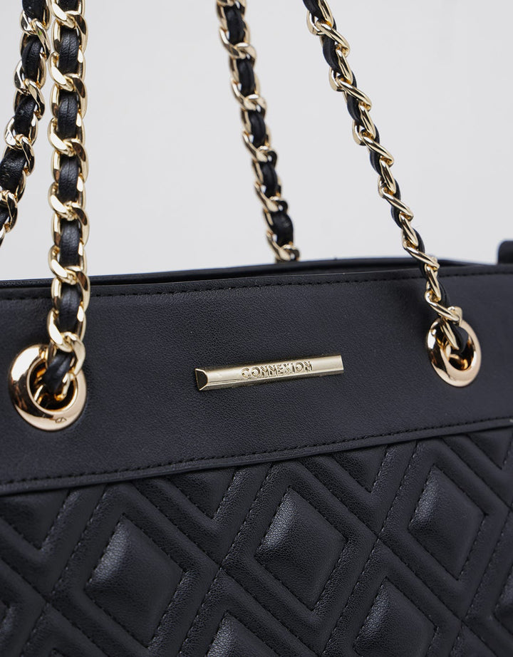 Connexion Shoulder Bag Quilted With Chain Palace Wanita