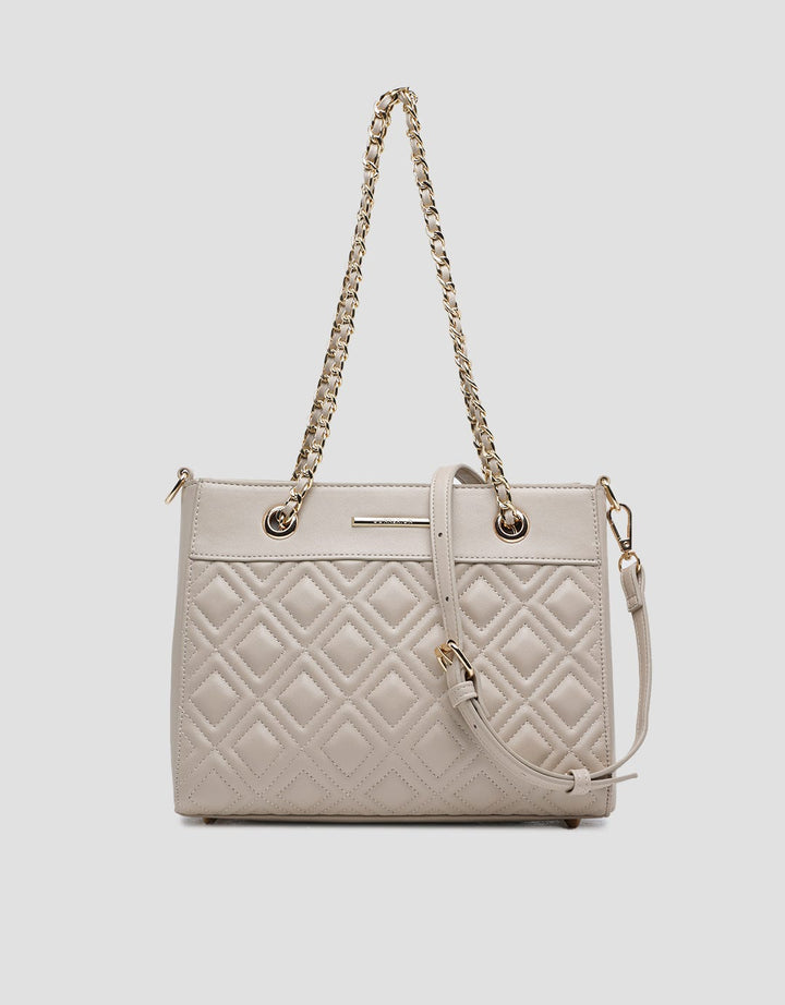 Connexion Shoulder Bag Quilted With Chain Palace Wanita