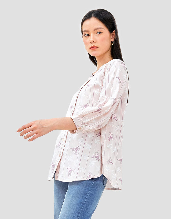Geela Leony Leaf Blouse Wanita