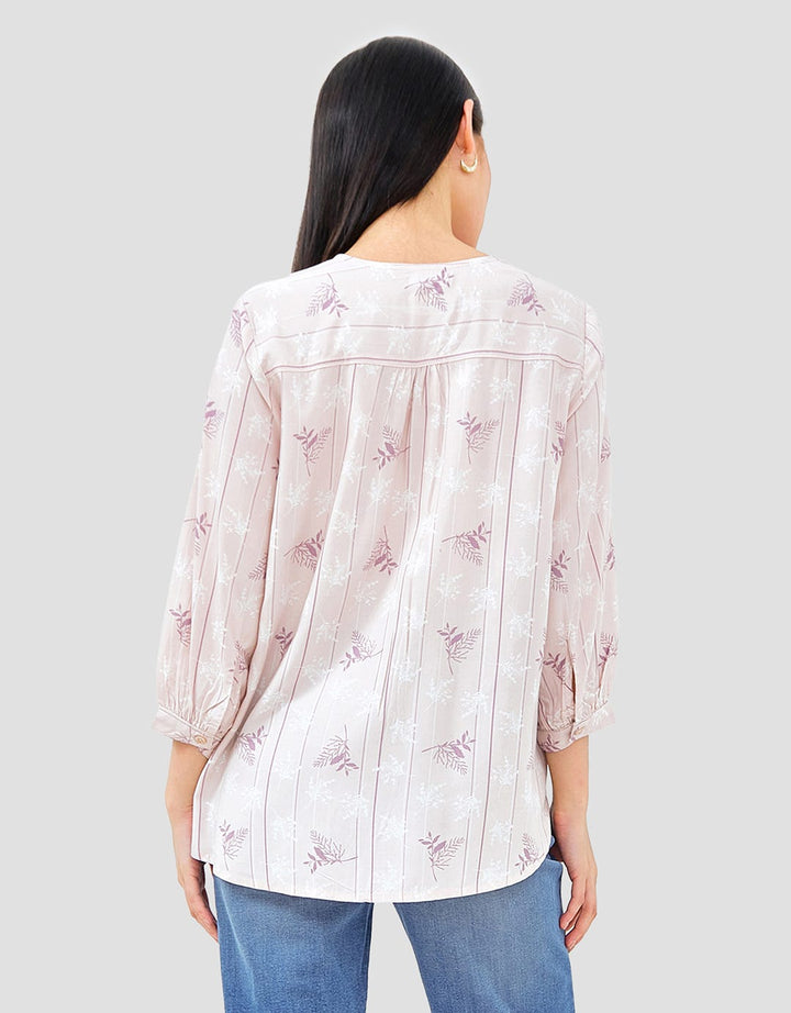 Geela Leony Leaf Blouse Wanita