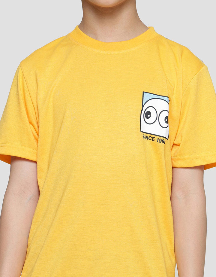 Nevada Pe Funny Face Kaos Lengan Pendek Anak Laki-Laki