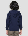 Little M Dino Aplikasi Jaket Terry Anak Laki-Laki