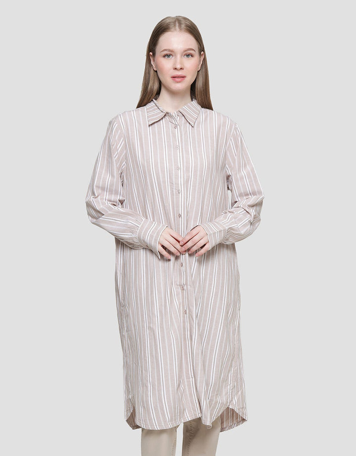 Cardinal Ladies Striped Kemeja Wanita