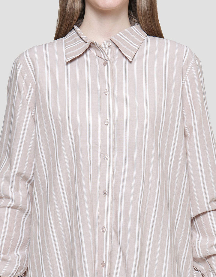 Cardinal Ladies Striped Kemeja Wanita