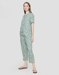 Nevada Short Sleeve Pyjama Celana Wanita Memphis Minimalis