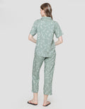 Nevada Short Sleeve Pyjama Celana Wanita Memphis Minimalis