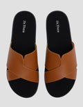 St. Yves Unique Cross Strap Women's Slip On Sandals