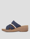 St. Yves Buckle Strap Sandal Wedges Wanita