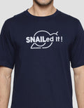 T Zone Wording - Snailed It Men's Short Sleeve T-Shirt