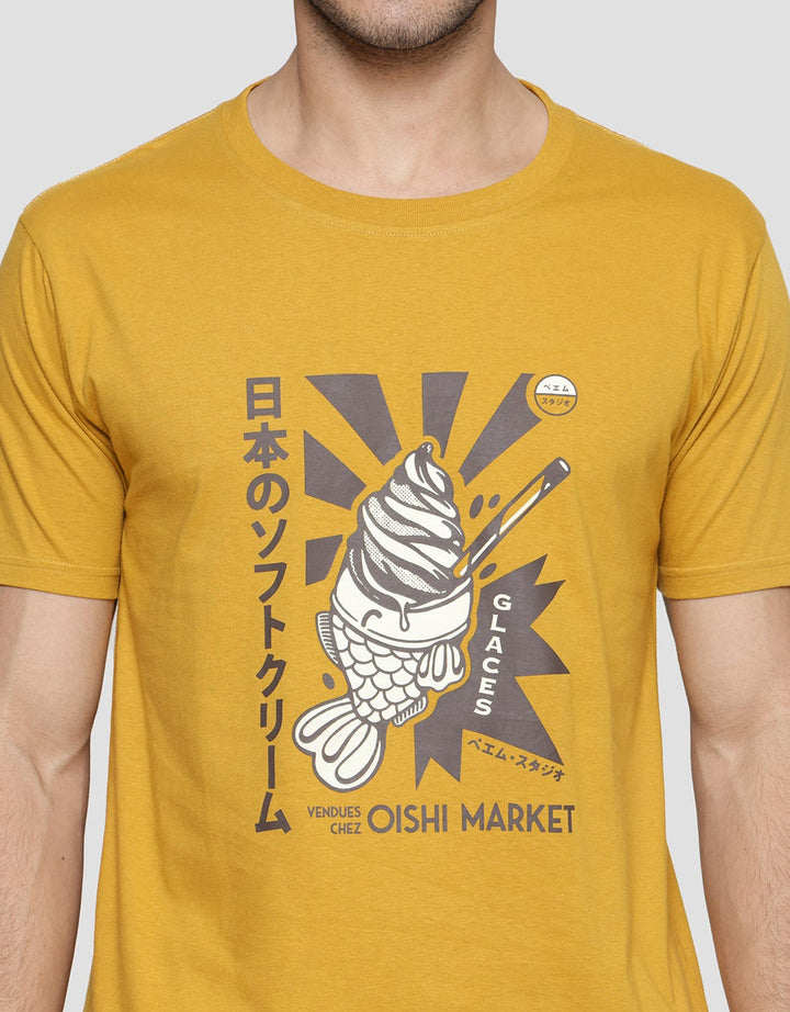 T Zone Print Theme Japan Oshi Market Men's Short Sleeve T-Shirt