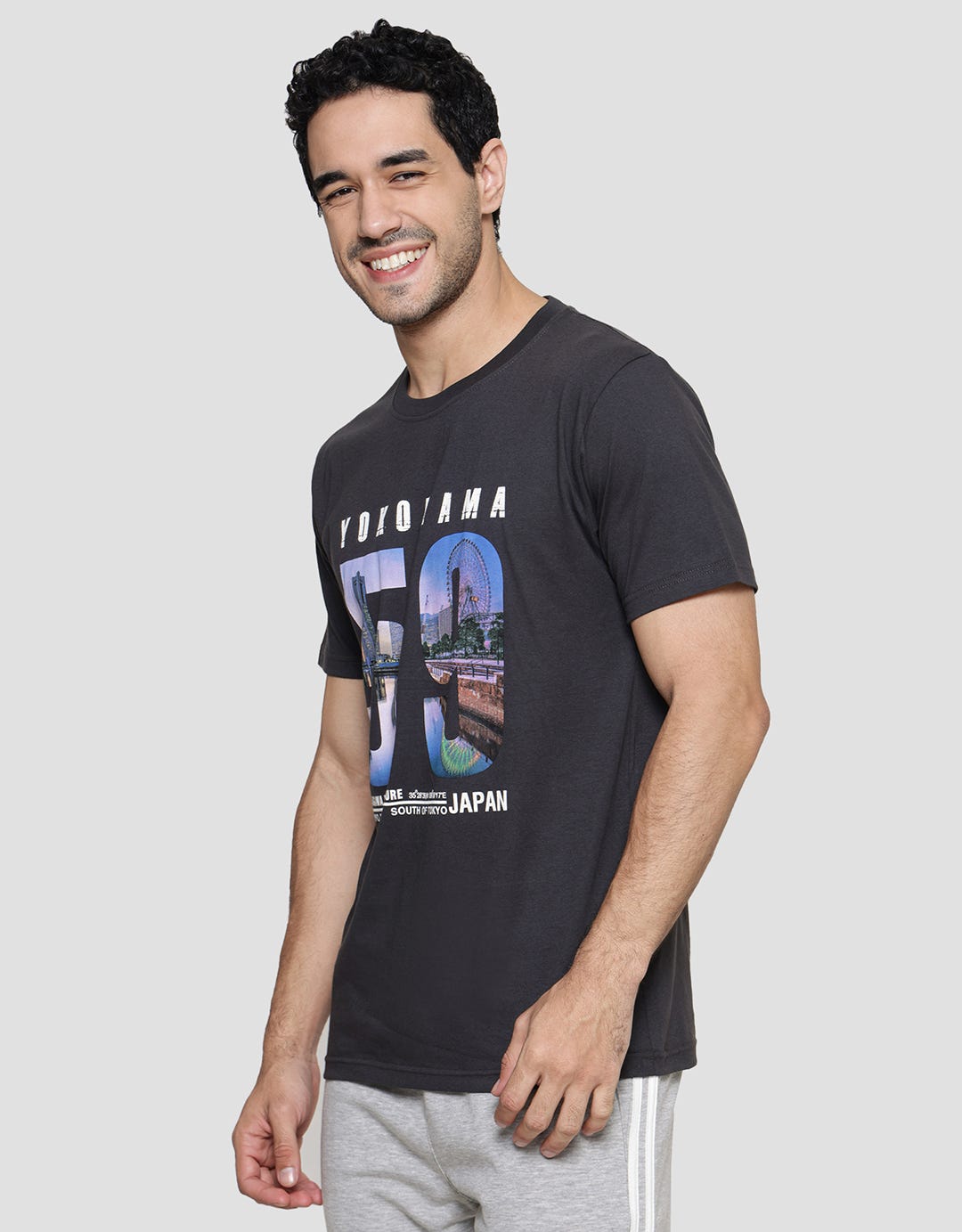T Zone City Photoprint Tokyo 3 Kaos Pria