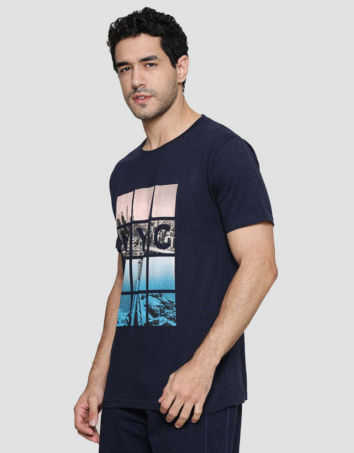 T Zone City Photoprint NYC Kaos Pria