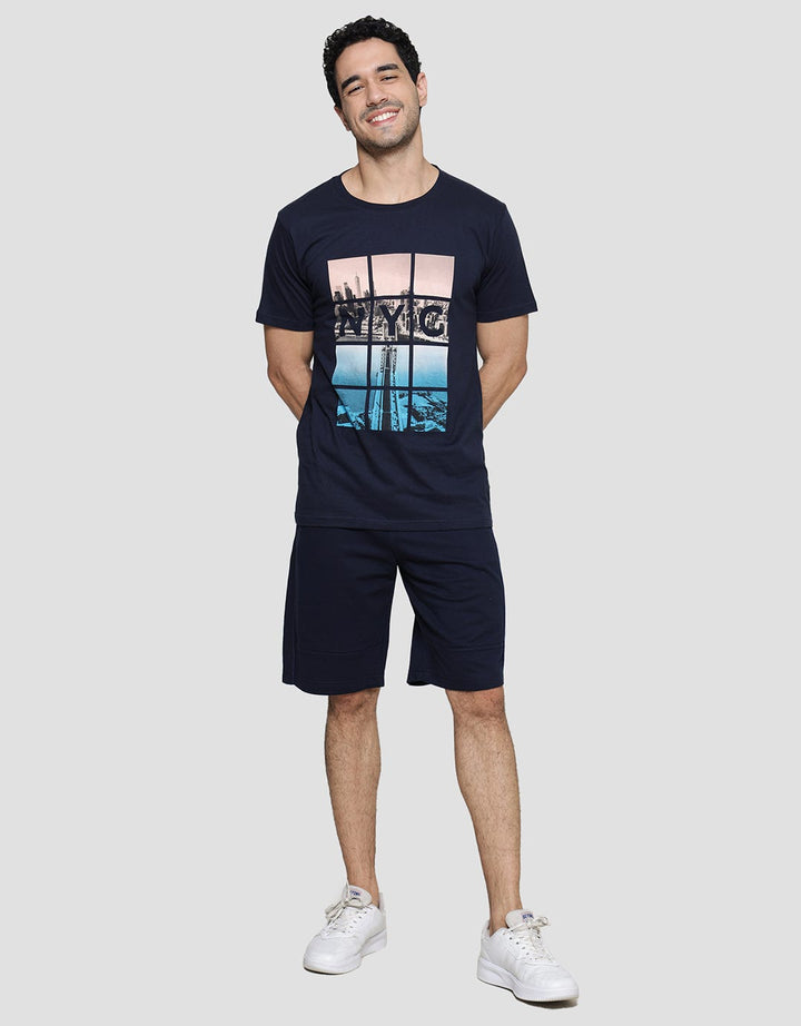 T Zone City Photoprint NYC Kaos Pria