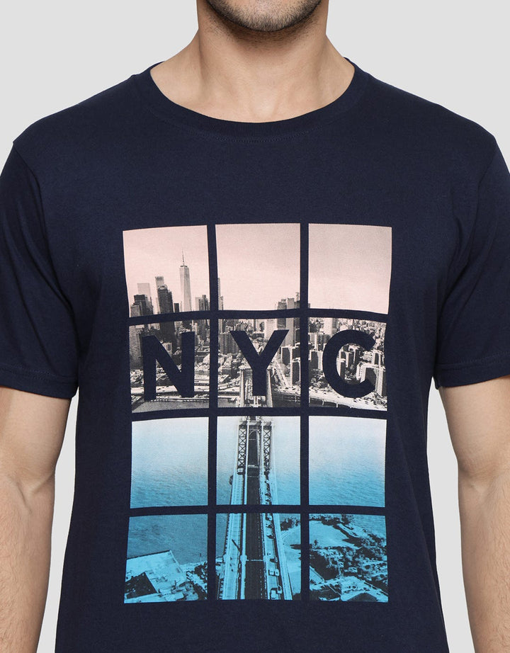 T Zone City Photoprint NYC Kaos Pria