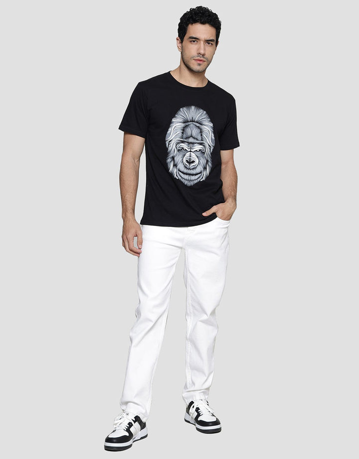 T Zone Gorila Theme Kaos Casual Pria