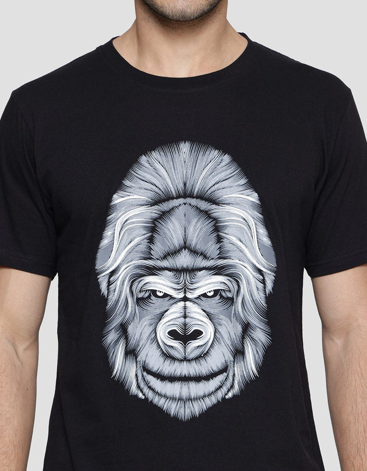 T Zone Gorila Theme Kaos Casual Pria