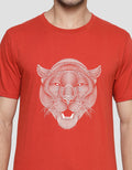 T Zone Tiger Theme Kaos Casual Pria