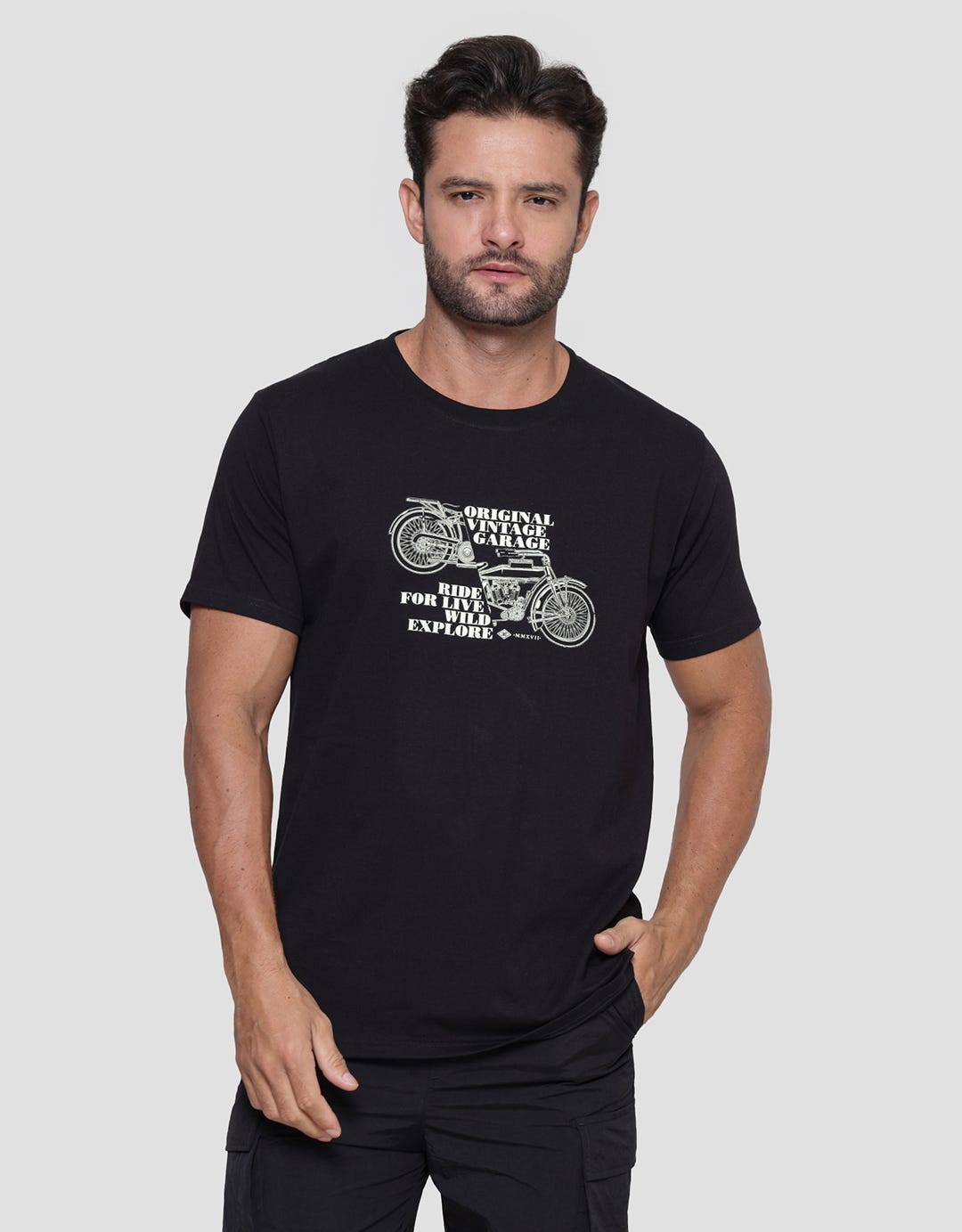 T Zone Big Size Theme Journey 4 Kaos Lengan Pendek Pria