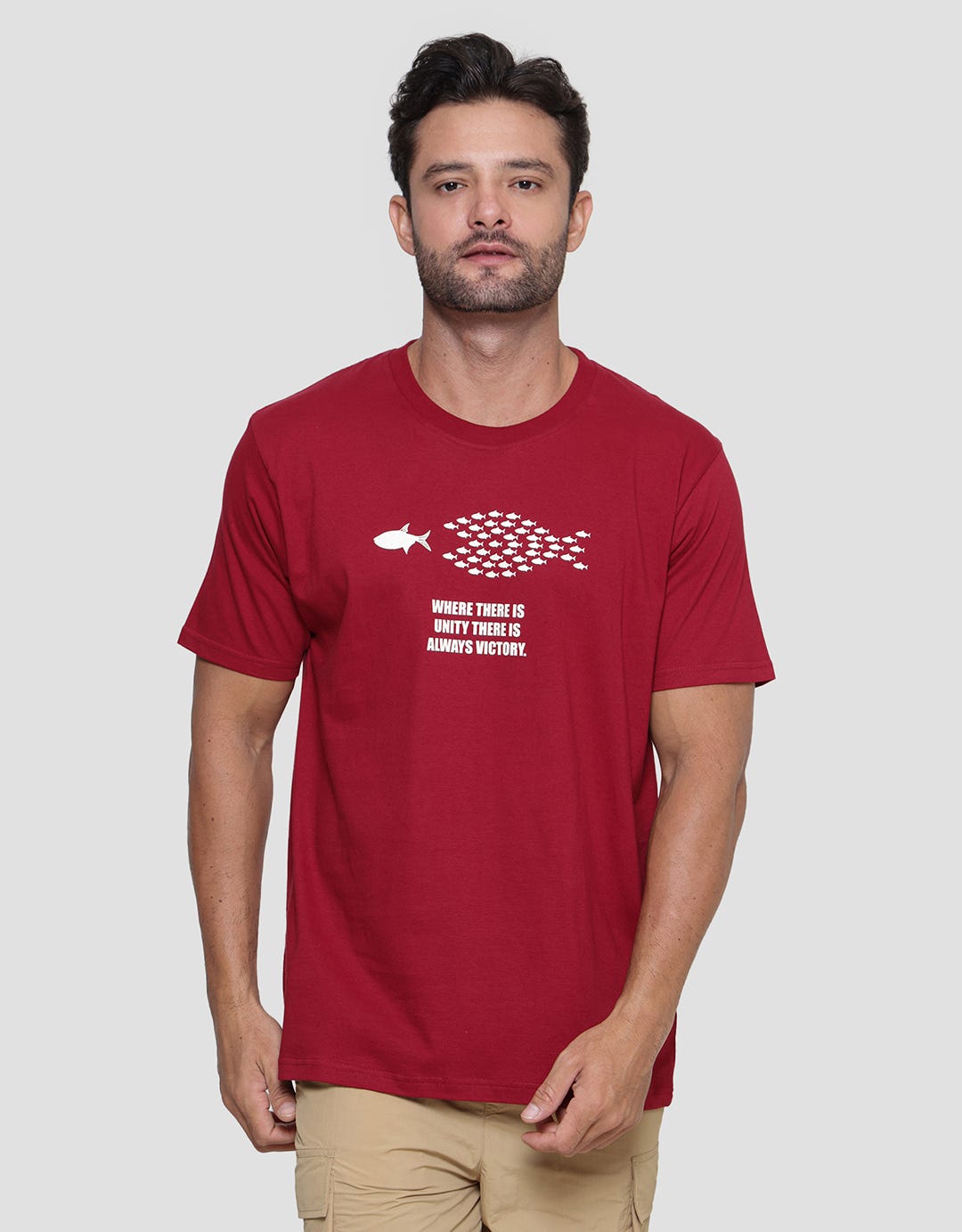 T Zone Wording Empowerment - Fish Kaos Big Size Lengan Pendek Pria