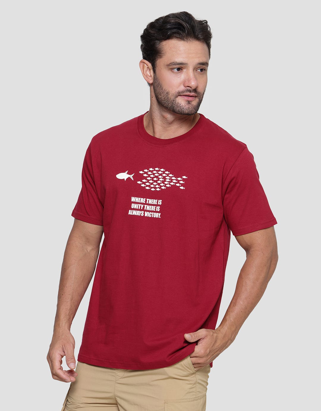 T Zone Wording Empowerment - Fish Kaos Big Size Lengan Pendek Pria
