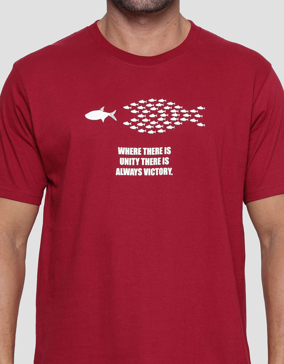 T Zone Wording Empowerment - Fish Kaos Big Size Lengan Pendek Pria