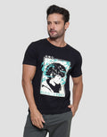 T Zone Anime Photo Print Kaos Casual Pria