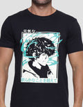 T Zone Anime Photo Print Kaos Casual Pria