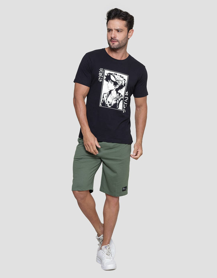 T Zone Anime Theme Print Kaos Pria