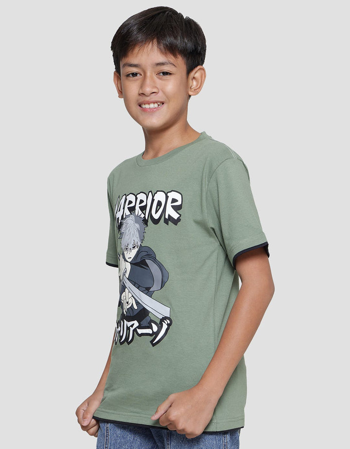 Nevada Kaos Lengan Pendek Print Anime Anak Laki-laki