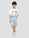 Nevada Print Broken Stripe Boys Shorts