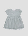Pipiniko Ruffle Double Lace Midi Dress Anak Perempuan
