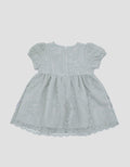 Pipiniko Ruffle Double Lace Midi Dress Anak Perempuan
