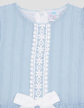 Pipiniko Textured Lace Vertical Midi Dress for Girls