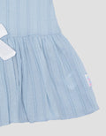 Pipiniko Textured Lace Vertical Midi Dress for Girls
