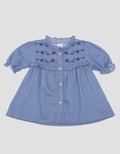 Pipiniko Chambray Ruffle Kaos Anak Bayi