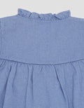 Pipiniko Chambray Ruffle Kaos Anak Bayi