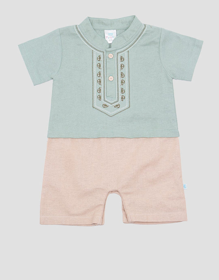 Pipiniko Peci Bamus Dino Trrom12 Romper Set Anak Laki-Laki